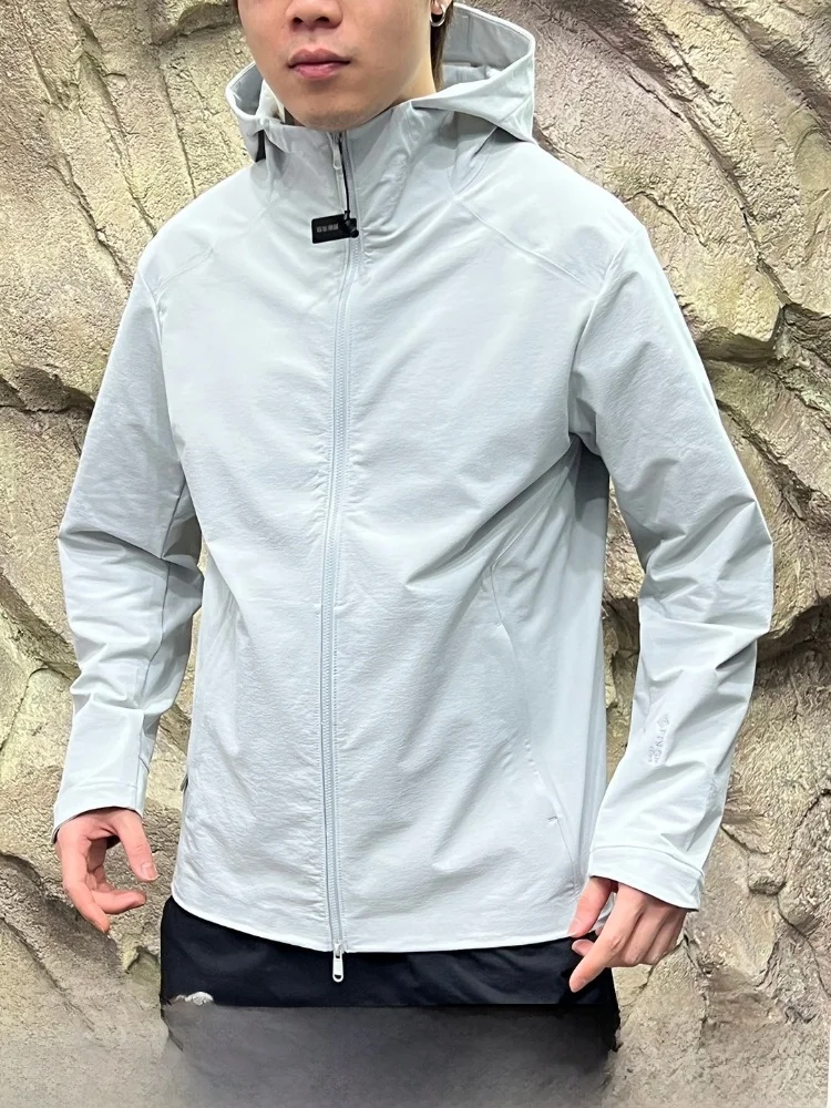 

Leavo Johnson Men's Outdoor Softshell Jacket Full Glue Waterproof Spring Autumn Hooded Casual Style Nylon Spandex Blend