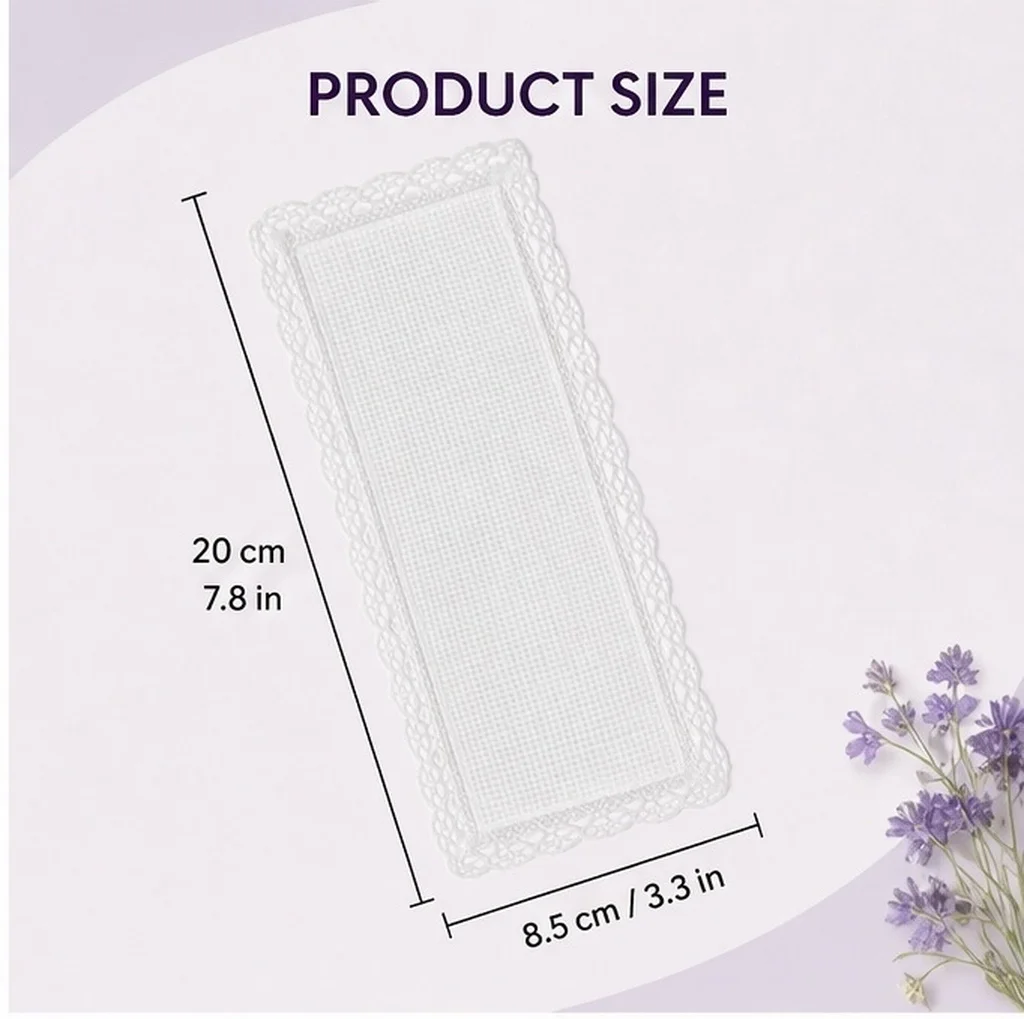 10Pcs DIY Cross Stitch Bookmarks Unfinished Embroidery Bookmarks Lightweight Thin Polyester Fabric for Students Writers Readers