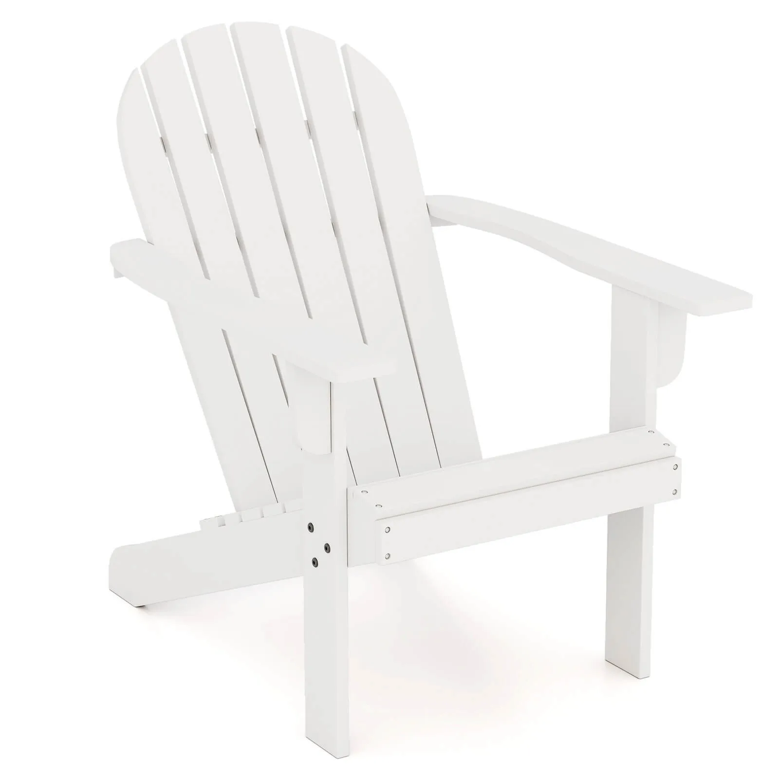 

Patio Adirondack Chair w/ Inclined Seat High Backrest & Wide Armrests