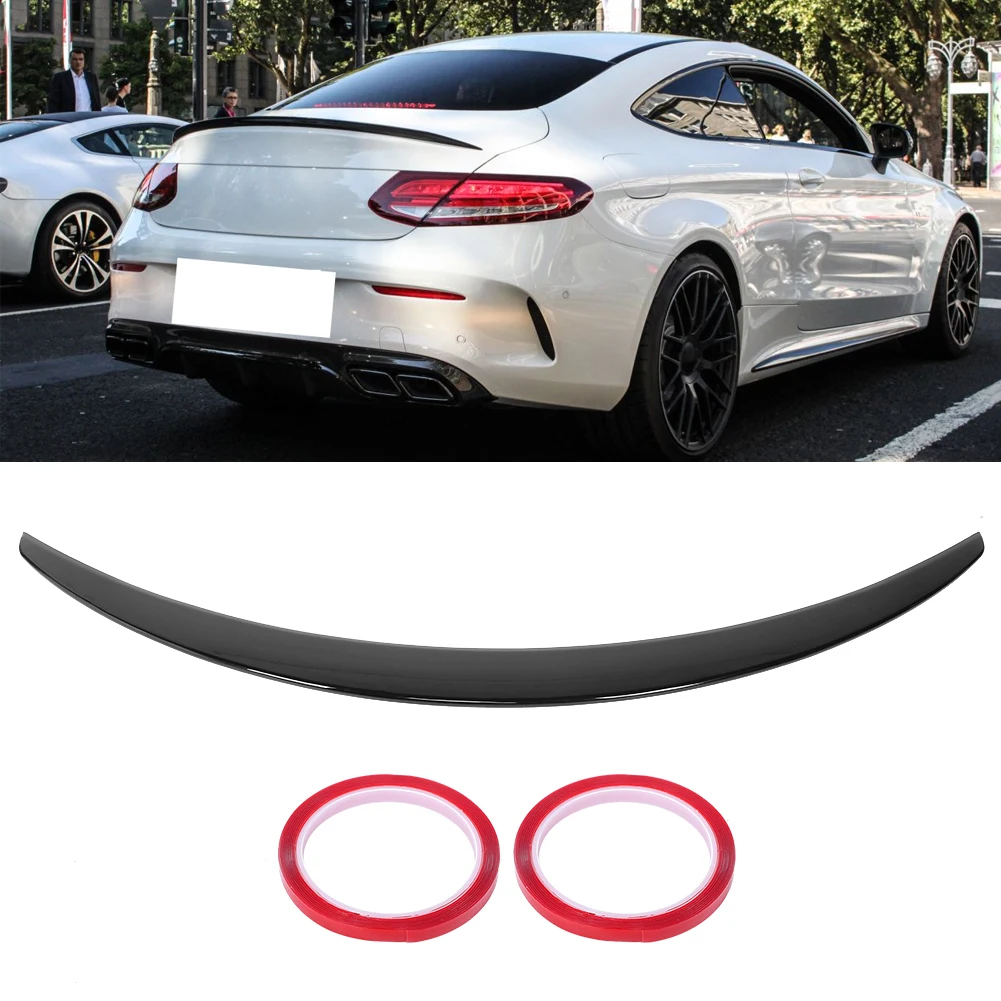 

Car Trunk Spoiler Glossy Black for AMG Style Trunk Lid Spoiler Fit for Mercedes-Benz C‑Class C205 Coupe A205 2015-2020