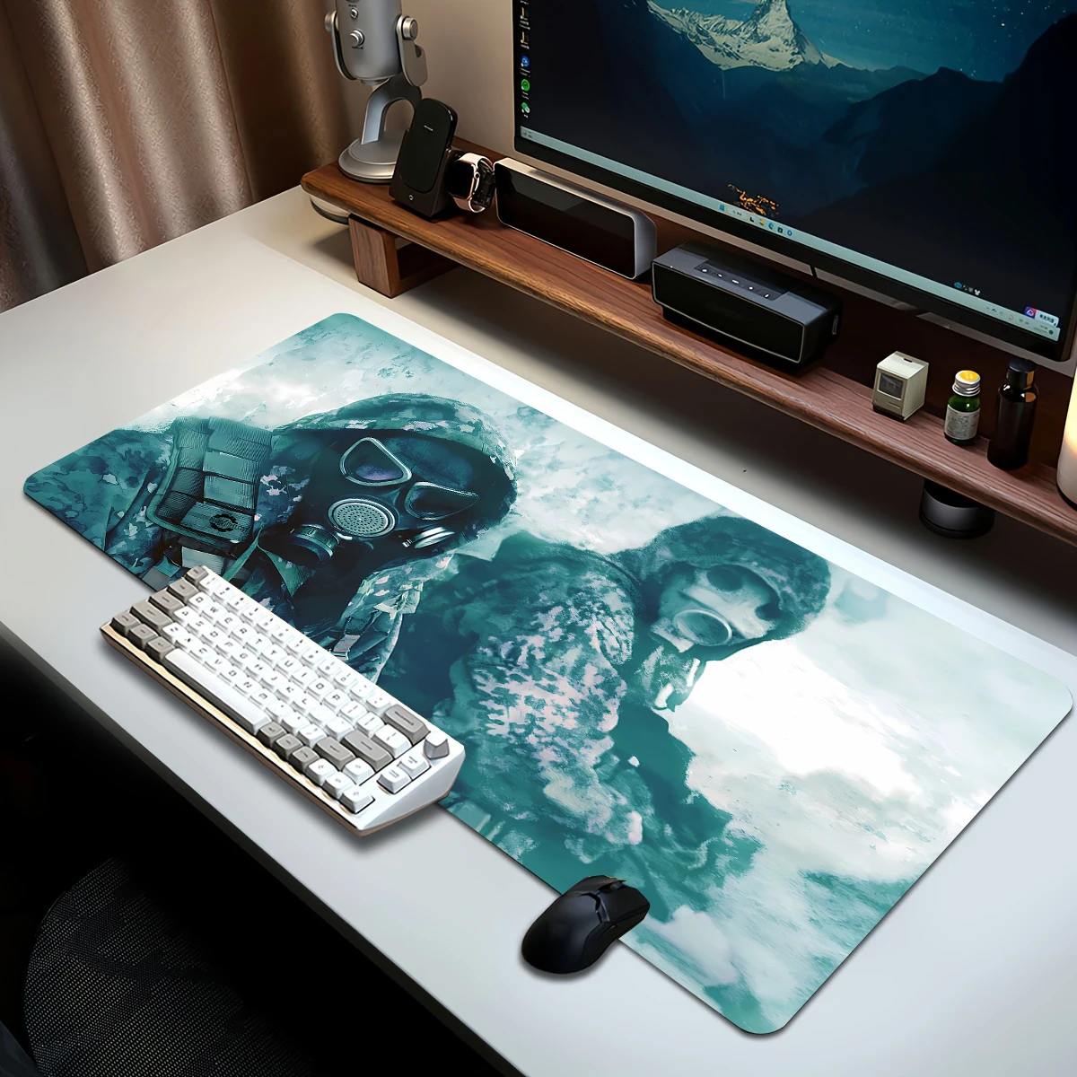 Military XXL Mouse Pad Game Learning Gamer Endless Computer Game Setup Accessories Desk Accessories Office Computer Anti-SlipMat