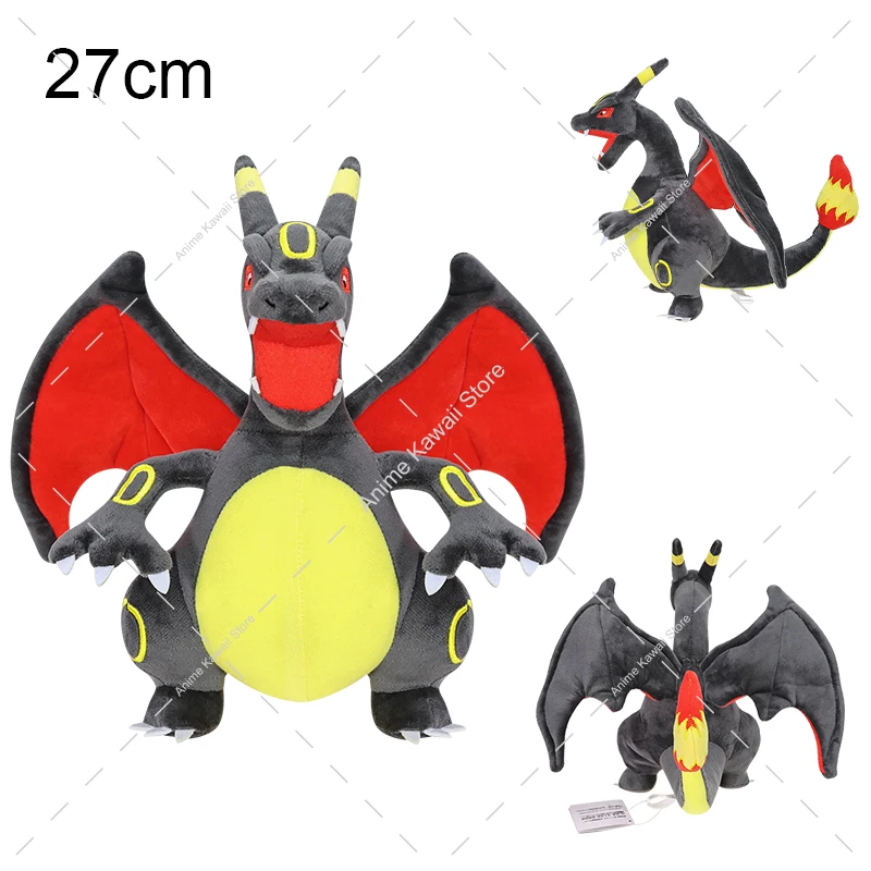 18 Stile Glänzende Glurak-Plüschtiere Pokemon Mega Evolution X & Y Glurak Weiche Stofftiere Spielzeugpuppe Geschenk für Halloween – Detail 14