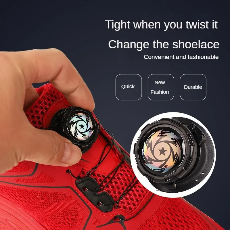 Rotating Metal Wire Laces Automatic Buckles Rope Sneaker Shoe laces Easy No Tie Shoe Laces Quick Lock Shoestrings Child Unisex