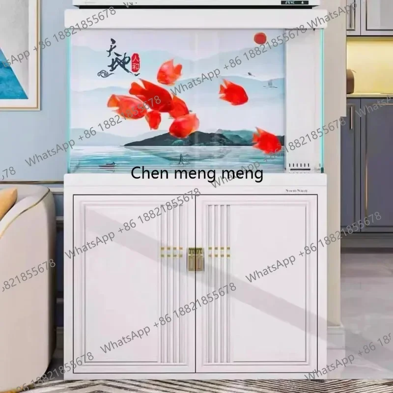 

CC182 Live Fishing Tub Shrimp Aquarium Indoors Decoration Indoors Modern Aquarium Living Room Luxury Home Furniture Acquario