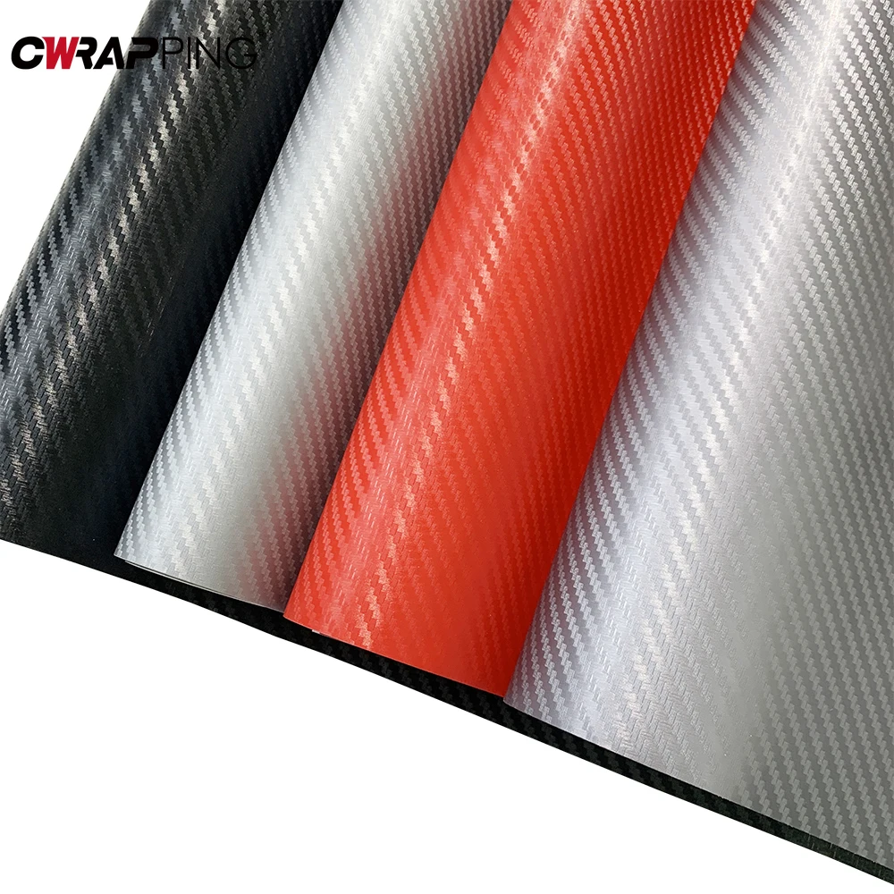 

127cm 3D Carbon Fiber Car Adhesive Vinyl Auto Tuning Vinyl Wrap PVC Waterproof Decal Car Body Sticker for Motorcycle Accessories