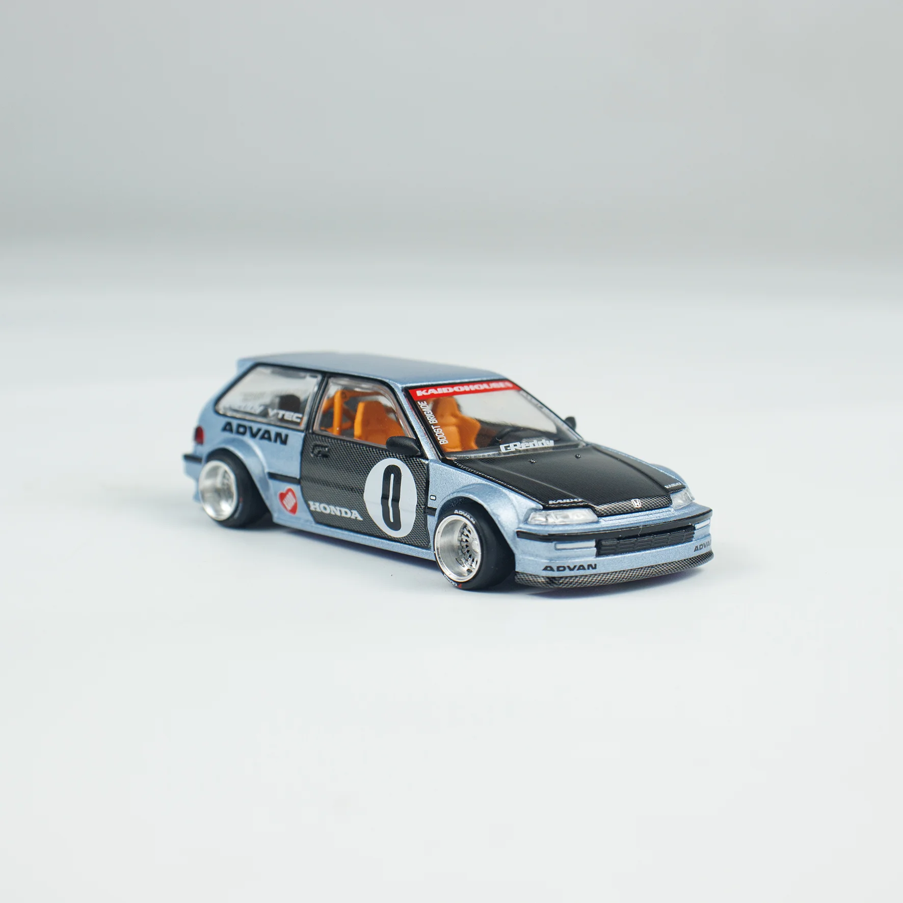 Kaido House MINIGT 1/64 Honda Civic (EF) Kaido Roulette V1 Alloy Car Model Children Gifts