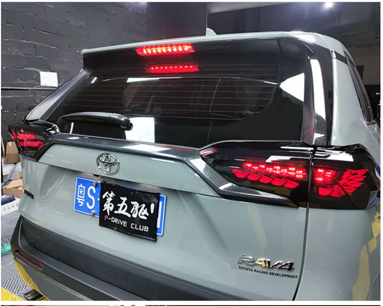 Montagem de Luz Traseira LED para Toyota Rav4 2019-2022 Sequencial Turn Signal Luz De Freio Luz Reversa