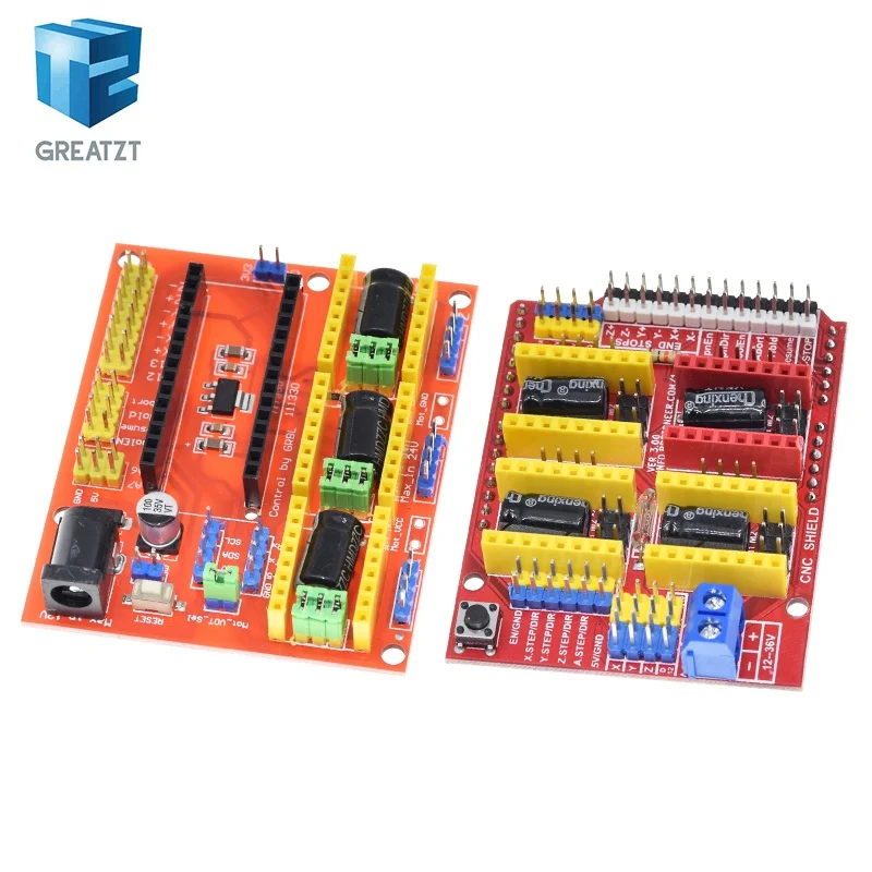 New CNC Shield V4 shield V3 Engraving Machine / 3D Printer / A4988 Driver Expansion Board for arduino Diy Kit