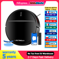 LIECTROUX M7SPRO Robot Vacuum Cleaner &Wet Mop Combo,Smart Mapping,WiFi App,4KPa,Brushless Motor,Ideal for Pet Hair,Carpet,Floor