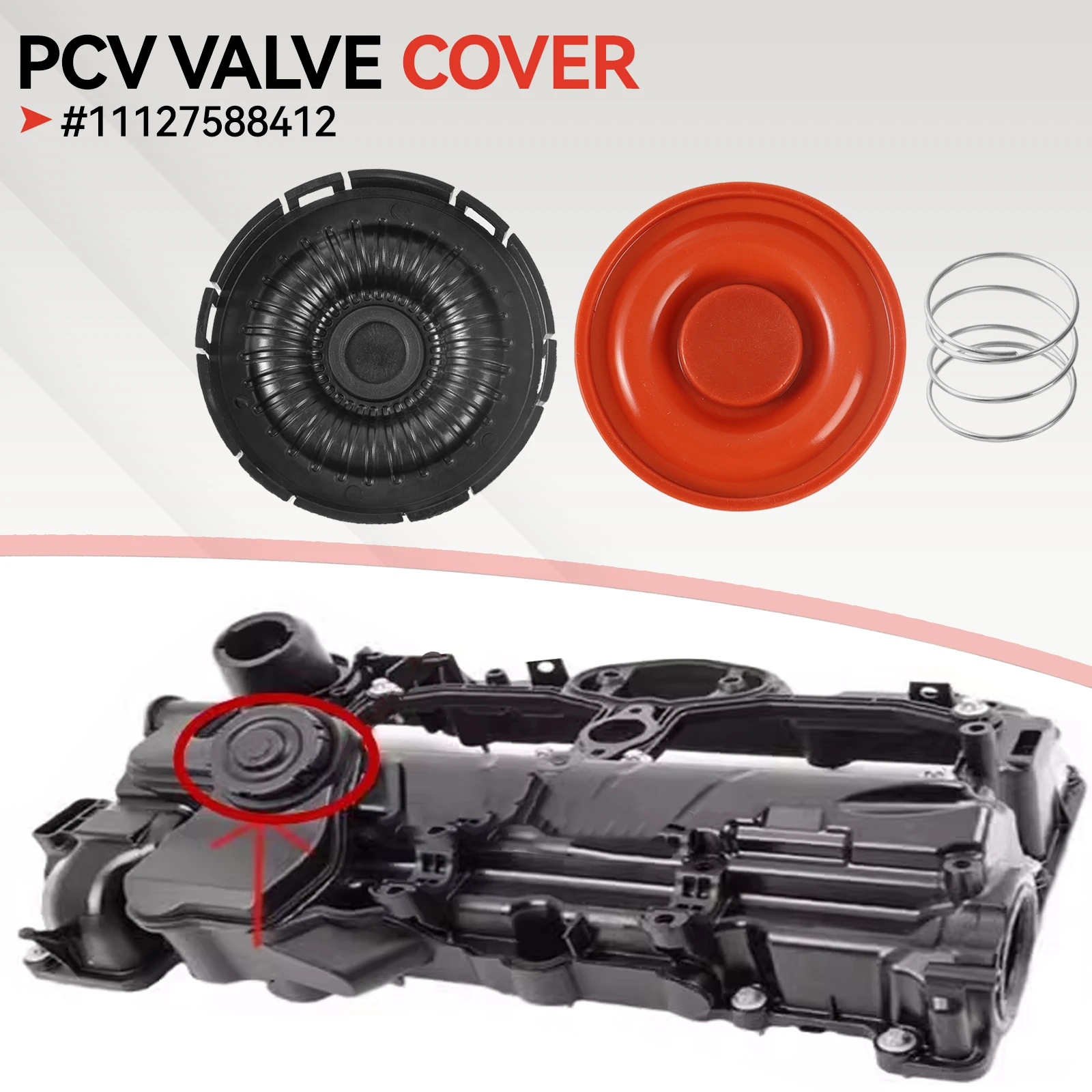 PCV Valve Cover Repair Kit For BMW 228i 320i 328i Z4 428i 528i X1 X3 F20 F21 F30 F31 F34 F80 11127588412 11128589941 11127625477