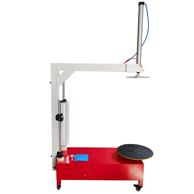 

Упаковочная машина для намотки пленки, проигрыватель 40/60 см, 50 об/мин, гидравлический автоматический контроль высоты, упаковка для эластичной пленки, картонная упаковка