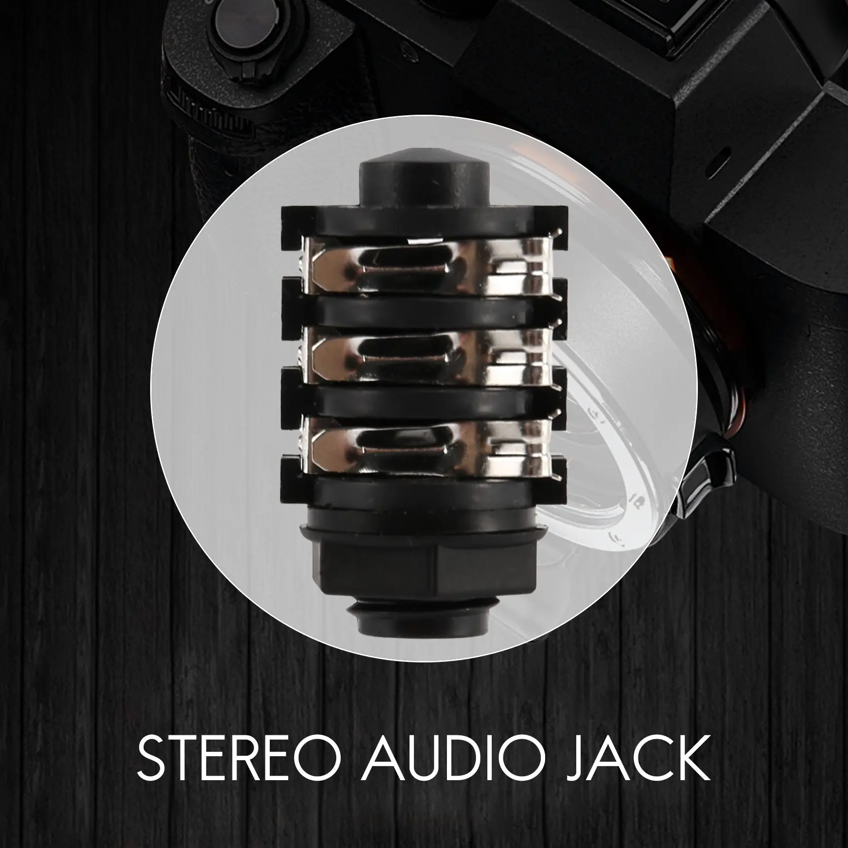 Presa Jack per cuffie con montaggio a pannello per PCB Audio Stereo da 1/4 "6.5mm 6 Pin