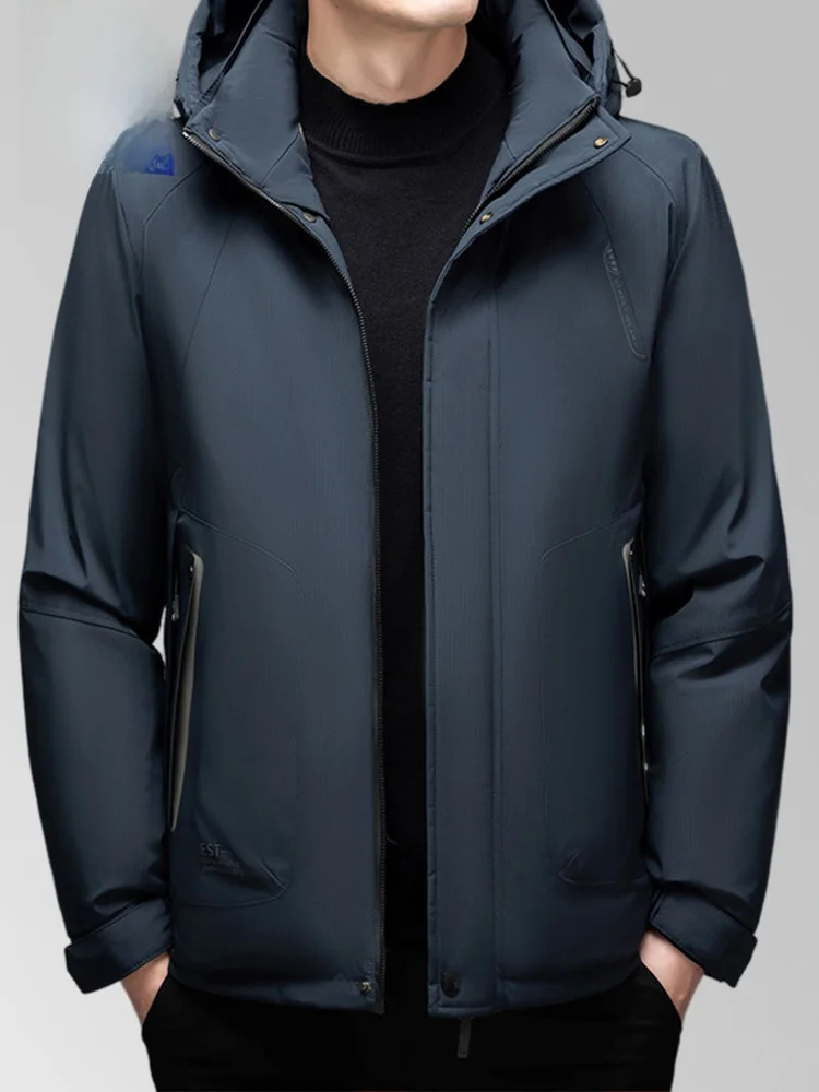 

Мужское пуховое хлопковое пальто Lormen, легкое теплое пальто с наполнителем для папы среднего возраста и ли, зимняя одежда для защиты от холода