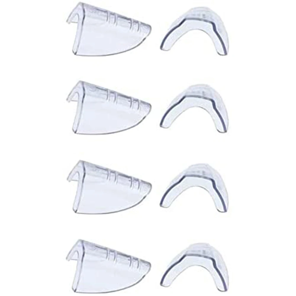 T27C 4 Pairs Eye Glasses Side Shields Slip on Clear Side Shield for Safety Glasses