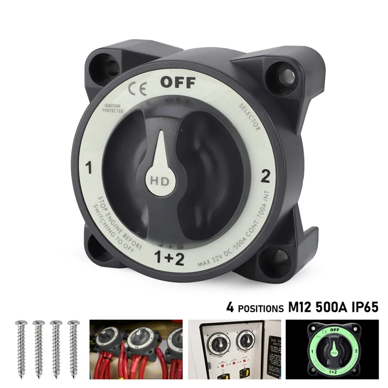 

A30P-выключатель морской батареи, изолятор для автофургона, отключение 4-позиционный селектор, переключатель батареи