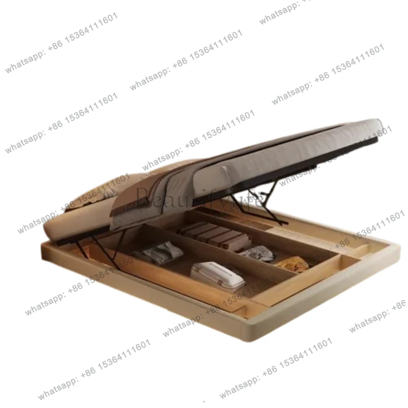 Floating Modern Metal Bed Japanese High End Safe Apartment Frame Bed Tatami Confortable Cheap Muebles Space Saving Furniture