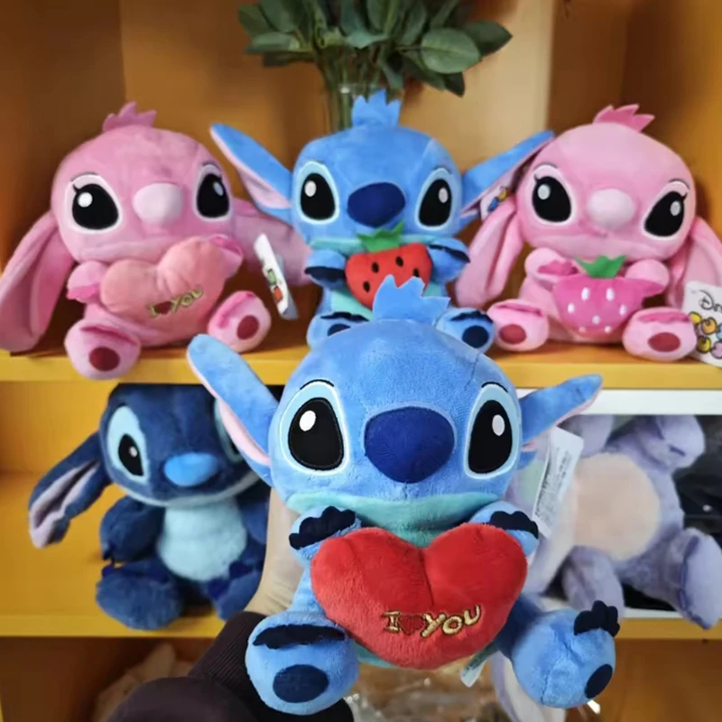 Miniso Disney 20 cm Peluche Stitch Baby Movie Cartoon Modello Doll Bambini Action Figures Peluche Regali di compleanno