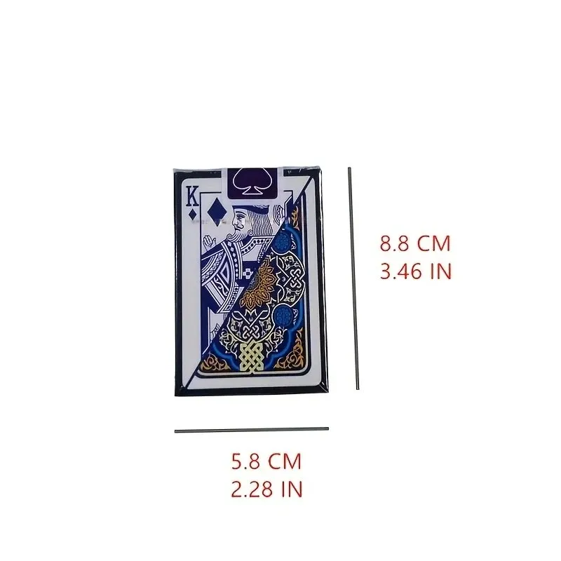1 pcs High-grade Plastic Playing Cards 8.8*5.8cm Waterproof Anti-folding PVC Can Be Washed Adult Entertainment Games