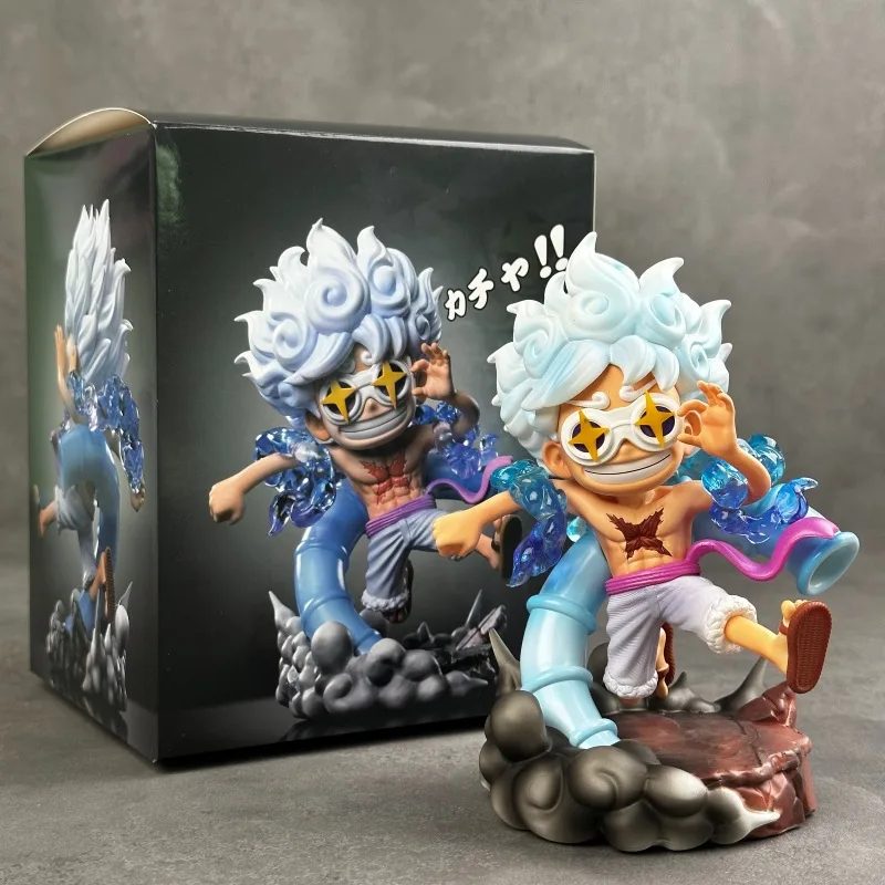 

New GK One Piece Action Figure Nika Luffy Gear 5 Glasses Model Cartoon Statue Anime Figurine Collection Toys Decor Gifts Doll