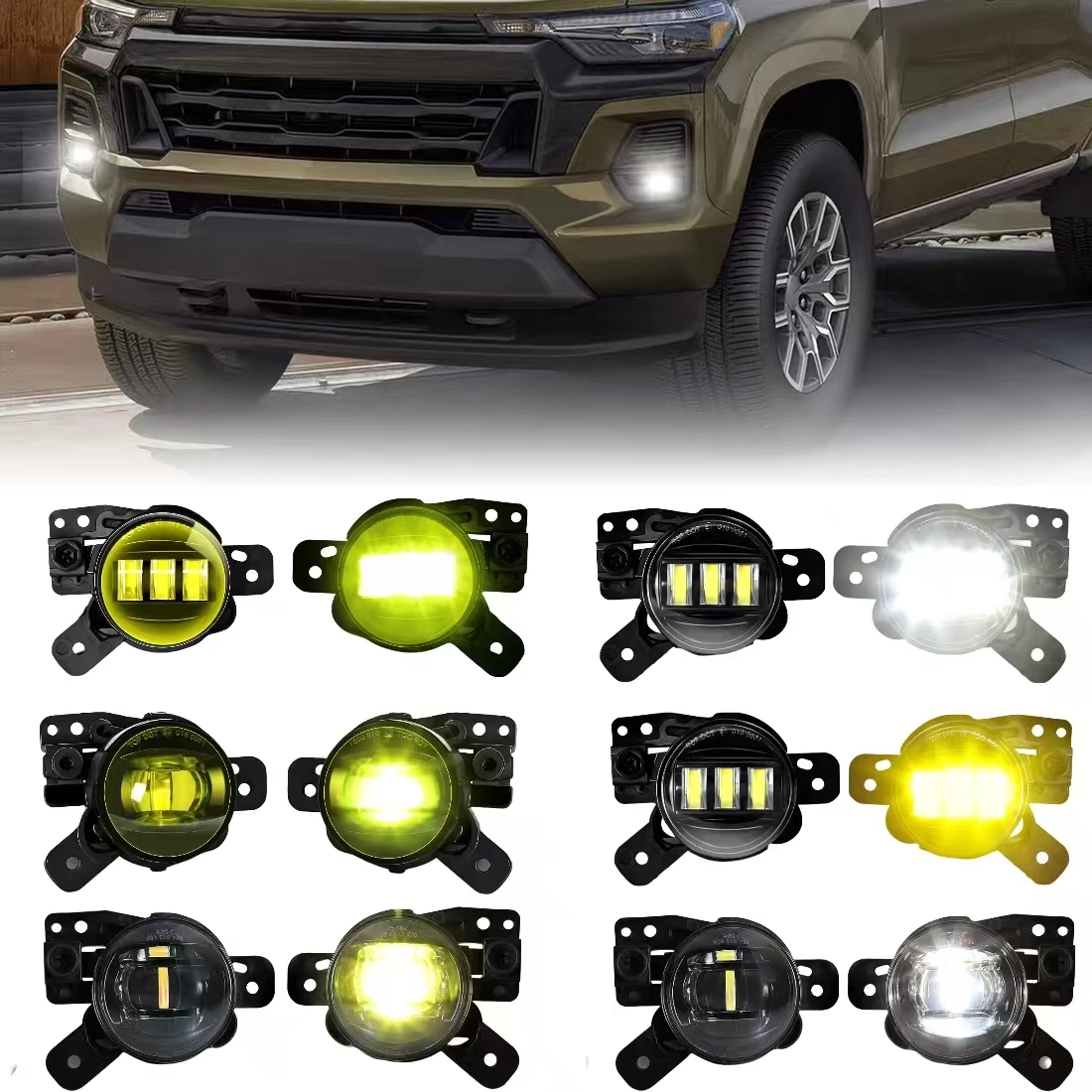 

6-Styles Fog Lamp For Chevrolet Colorado 23-24 For Buick Encore GX 20-24 For Silverado 2500 2024 For Trailblazer 21-23 Fog Light