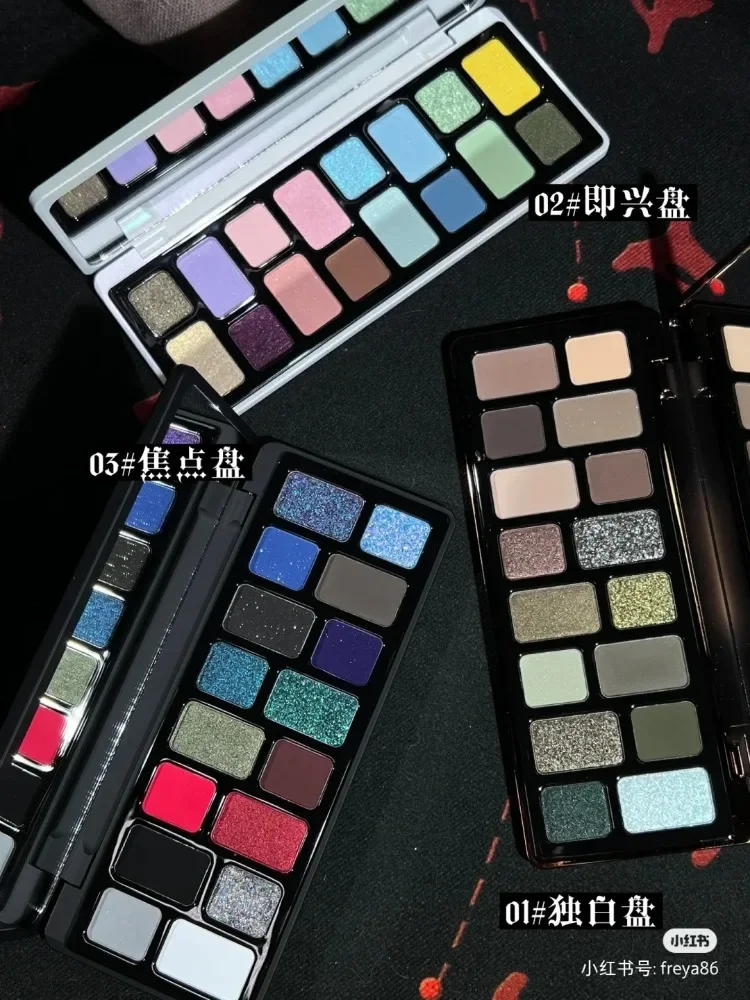 

QianYan 16 Color Eyeshadow Palette Smoky Chameleon Gothic Shimmer Glitter Smoky Matte Eye Shadow Makeup Palette Rare Beauty