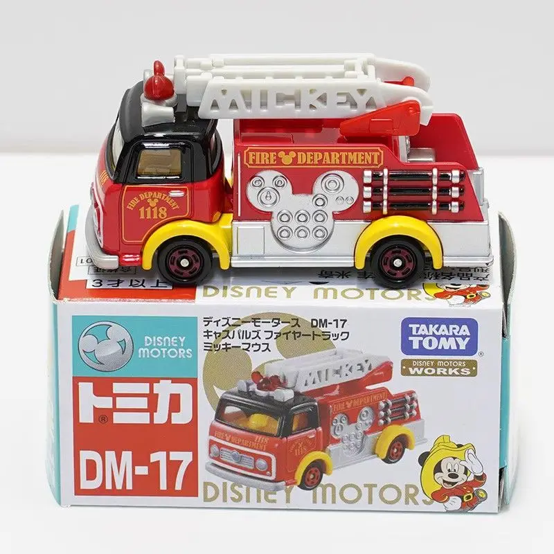 

Модель автомобиля TAKARA TOMY Disney из сплава металла, пожарная машина Микки, игрушка для мальчиков и девочек 835035