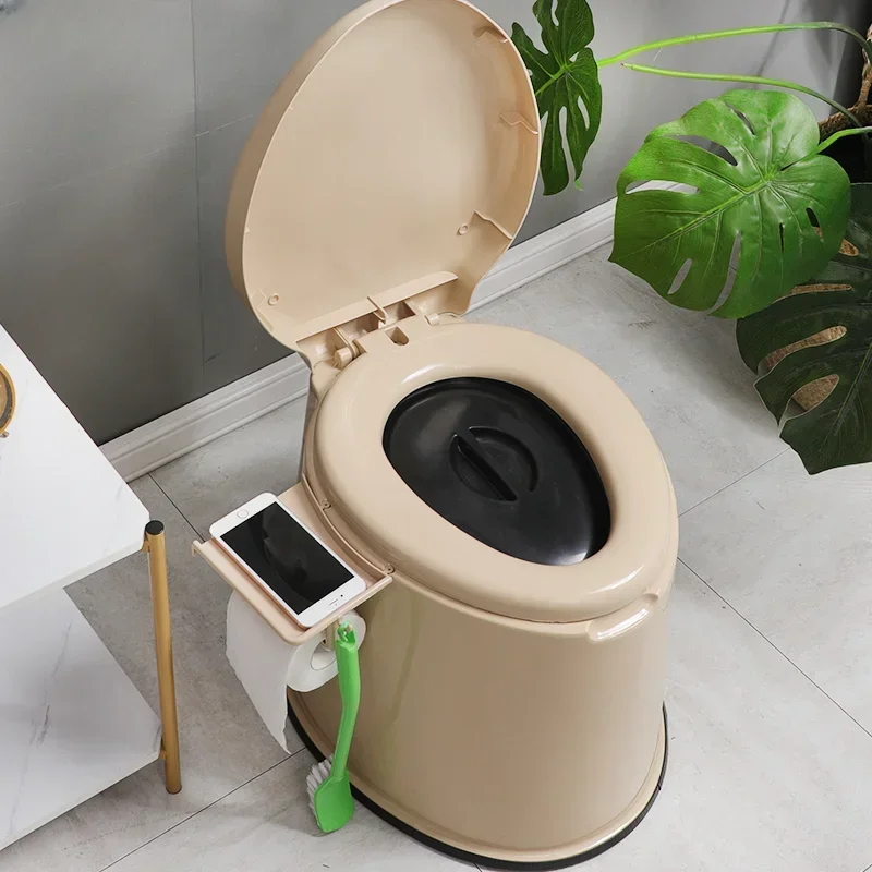 Indoor Deodorant Portable Toilet Home Elderly Squatting Stool Changing Toilet Chair Pregnant Women Elderly Toilet Portable