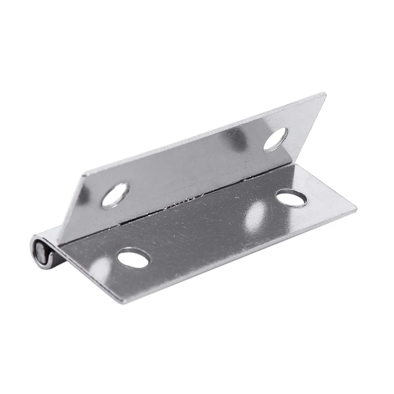 Furniture Cabinet With 50 X 38 X 5Mm, Spring Hinges Made Of Stainless Steel, Silver, 2 Pieces
