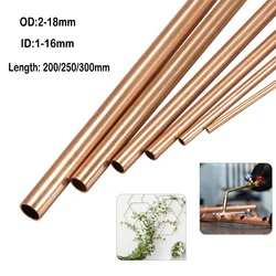 Purple copper Tubes Internal Diameter 300mm/200mm/250mm 1-16mm Tube Brass Spacer Model Building diy accessories