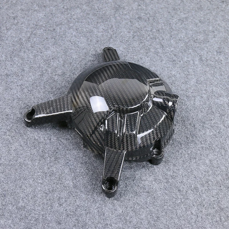 Adequado r3 modificado fibra de carbono capa do motor acessórios protetores da motocicleta 3k carbono seco