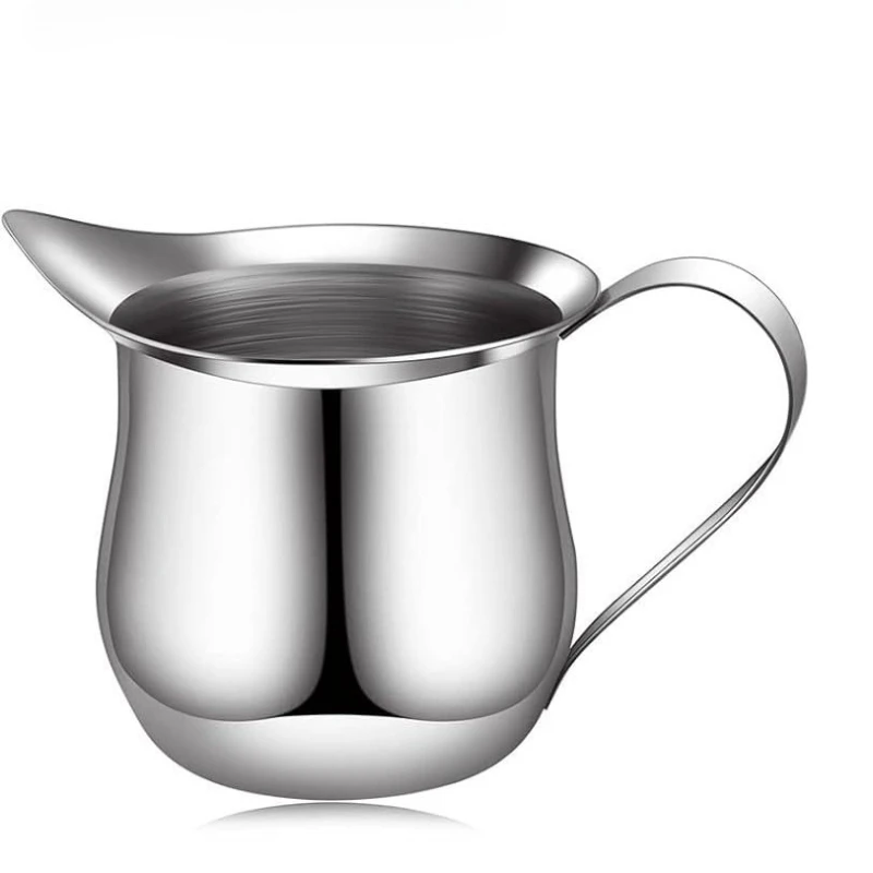 Stainless Steel Mini Milk Jug Pointed Spout Coffee Latte Art Pitcher Household Espresso Milk Measuring Cup Coffee Brewing Tool