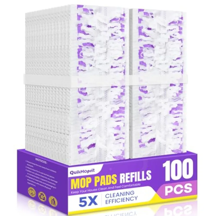 

Power Mop Pads for Swiffer PowerMop 500+ Strips Multi-Surface Refill Pad Disposable Spray Mopping Pads Head Refills for Floor C