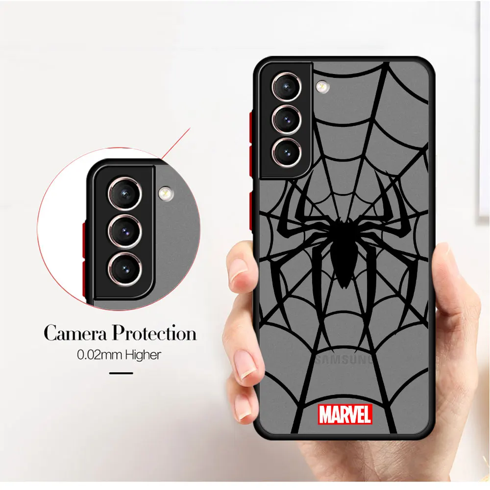 Marvel Sipider man Case for Samsung Galaxy A52 5G A73 A23 A24 A72 A22 A32 A54 A34 A13 A53 A14 A33 A13 Soft Matte Cover