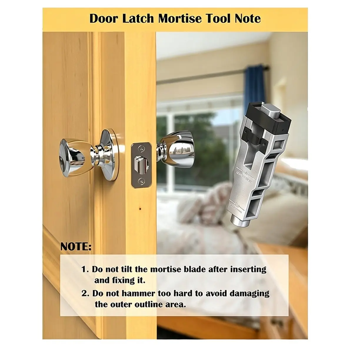 2026 New Tool Professional Woodworking Door for Mortise Tool Upgraded Aluminum Alloy Universal Chiseling Tool Carpentry Projects