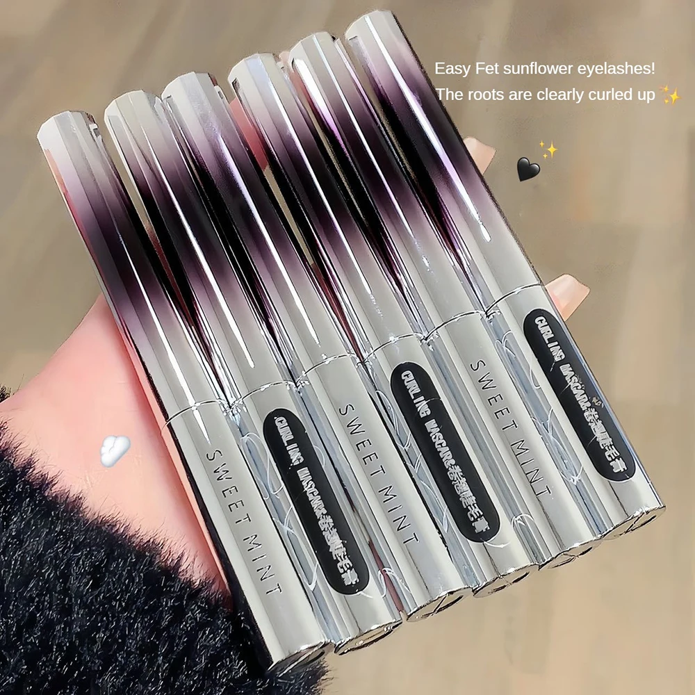 Curling Mascara 4d Zijden Vezel Mascara Waterdicht Extra Volume Smudge-Proof Curling Verlenging Wimper Verlenging Oogmake-Up Tool