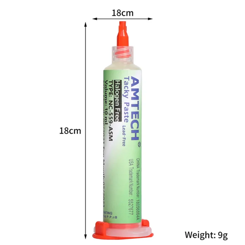 Amtech Welding Flow Needles, Rework Tools, Flux, No Clean, SMD, BGA, Reballing, NC-559, 223 ASM