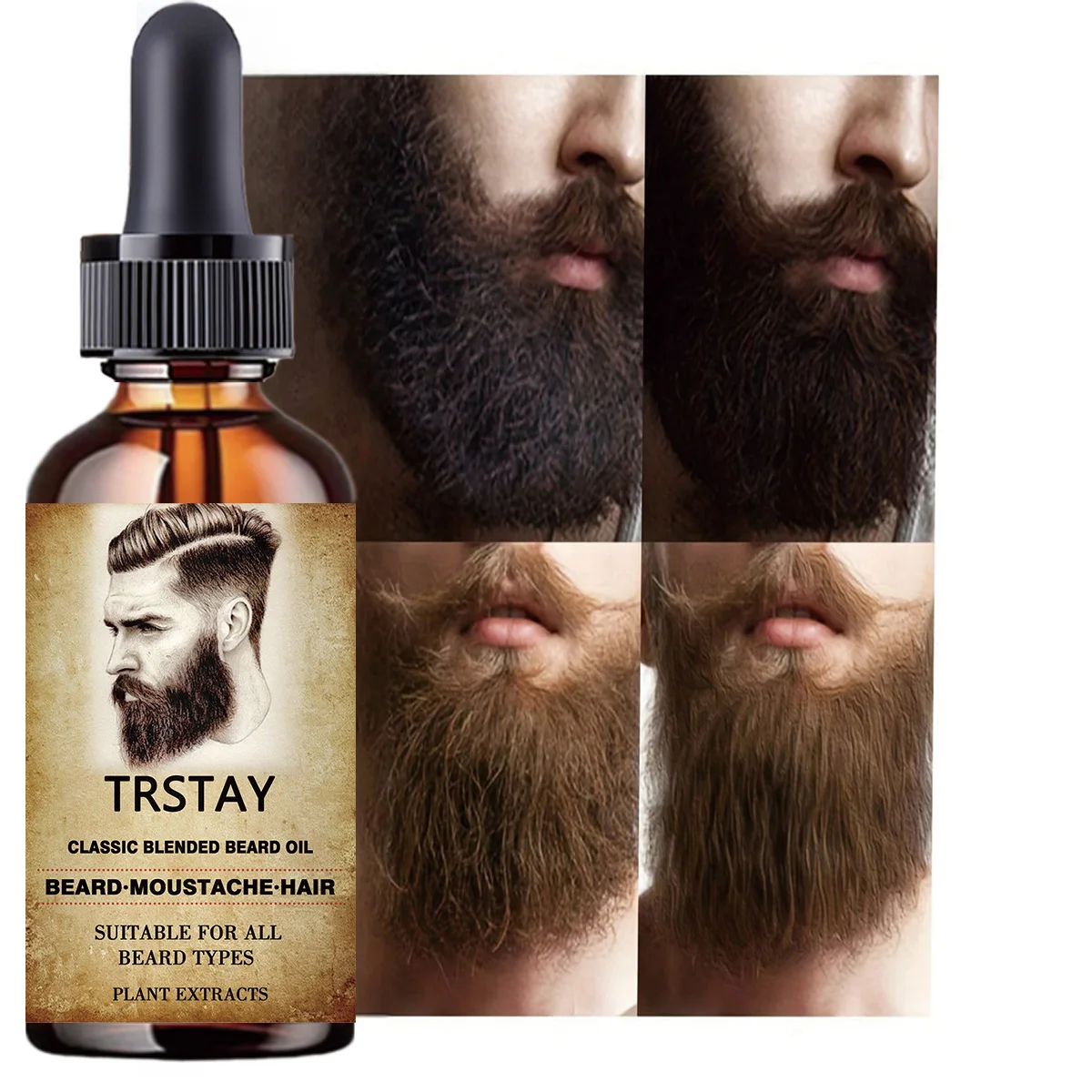 Men Beard Growth Essential Oil for Men Growth Tool Hair Laser Beard Growth Head Hair Care Professional Brazilian Keratin