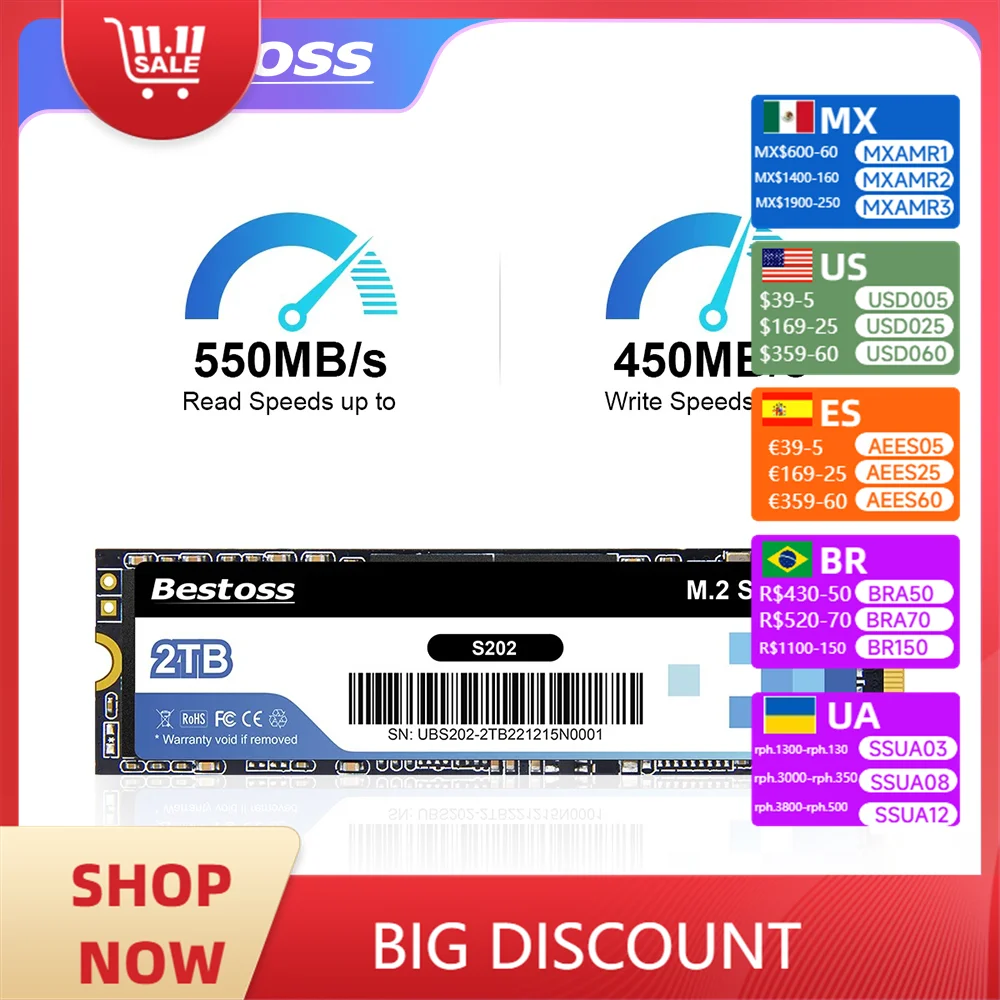 Bestoss Ssd M2 Sata 2280 Ssd 240 gb 1tb Sata 240gb 480gb Ssd Drive For Laptop S20241