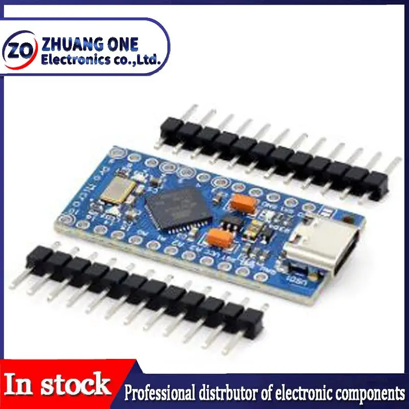 Pro Micro ATmega32U4 5V 16MHz Original Chip Replace ATmega328 For Arduino Pro Mini With 2 Row Pin Header For Leonardo UNO R3