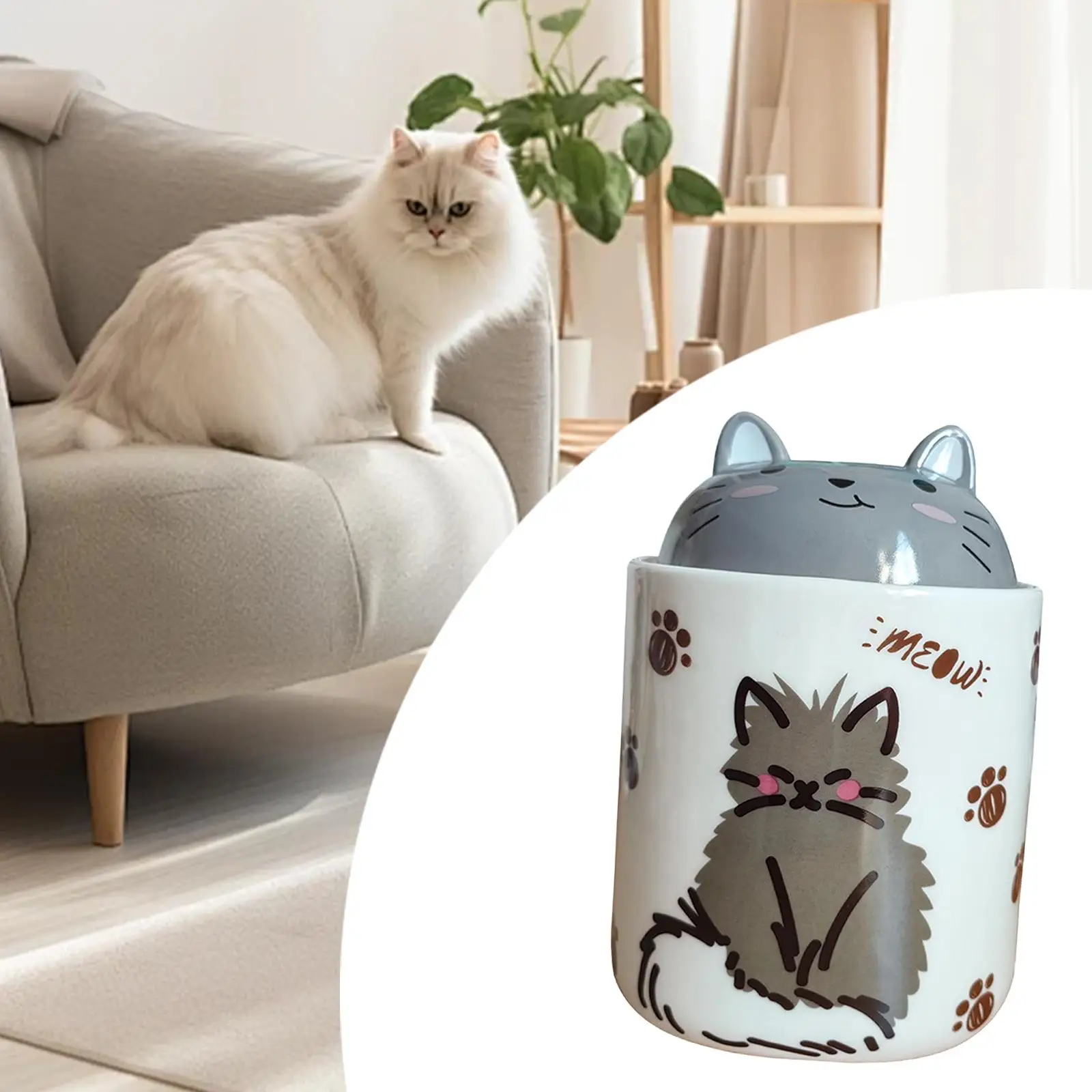 Pet Cremation Urn Ceramic Souvenir Pet Supplies Cinerary Casket for Cats Pet