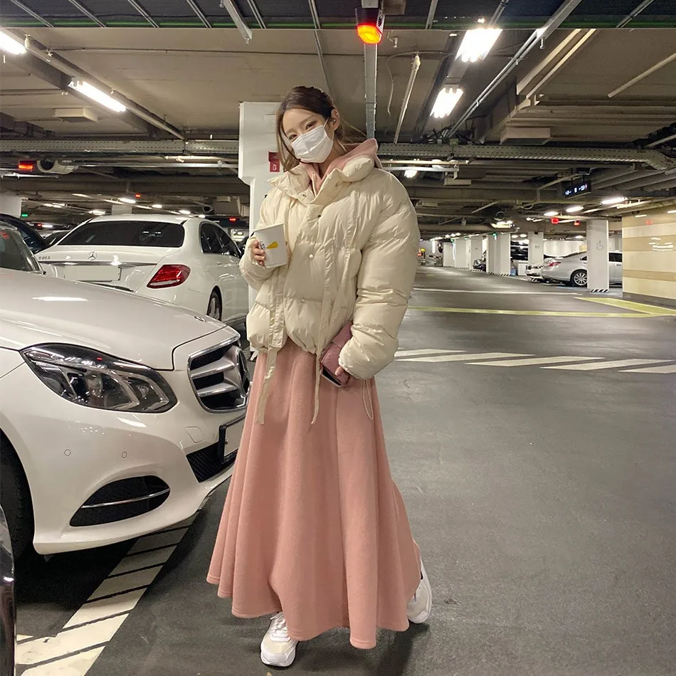 Casual Sportswear Set Women's Spring Autumn New Hat Sweatirt High Waist A-Line Skirt Faionable Two-Piece Trendy Outfit