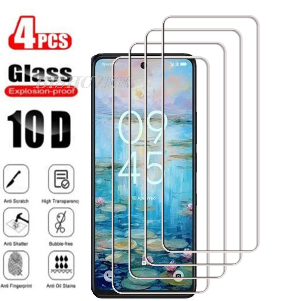 4Pcs Tempered Glass FOR TCL 50 NXTPAPER 5G 6.8