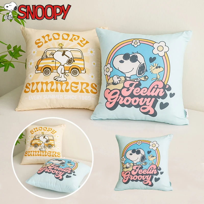 

Cartoon Snoopy Sofa Pillows 40x40CM Sleeping Pillows Cute Car Cushion Soft and Comfortable Office Cushion Luncheon Pillow Gifts