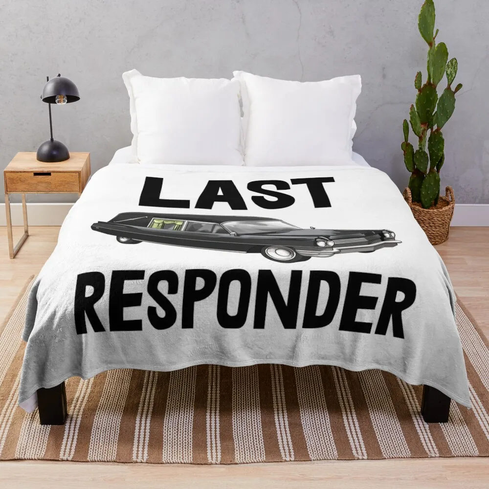 Last Responder Throw Blanket Plush Single Flannels Personalized Gift Blankets