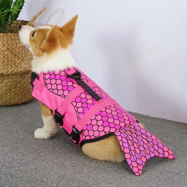 Mermaid life jacket for dogs best sale