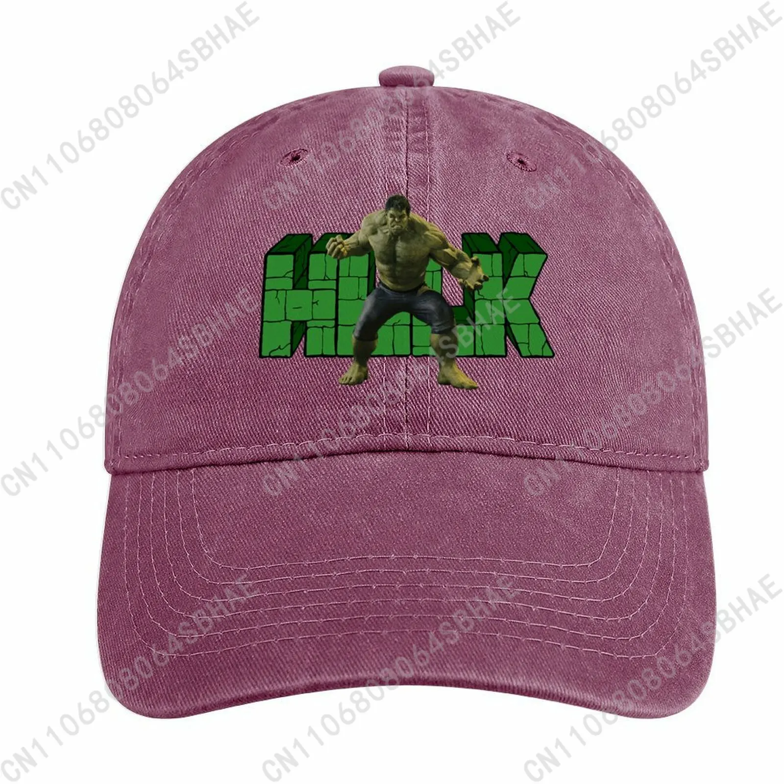 

Marvel The Incredible Hulk Washed Cotton Baseball Cap Vintage Dad Hat Men Women Retro Adjustable Denim Cap Streetwear Cosplay