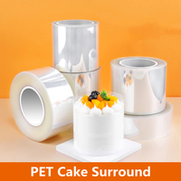 DIY Bakeware Cake Rim Transparent Cake Surround Film Mousse Cake Sheets Surrounding Edge Cake Collar Kitchen Cake Decor Tool