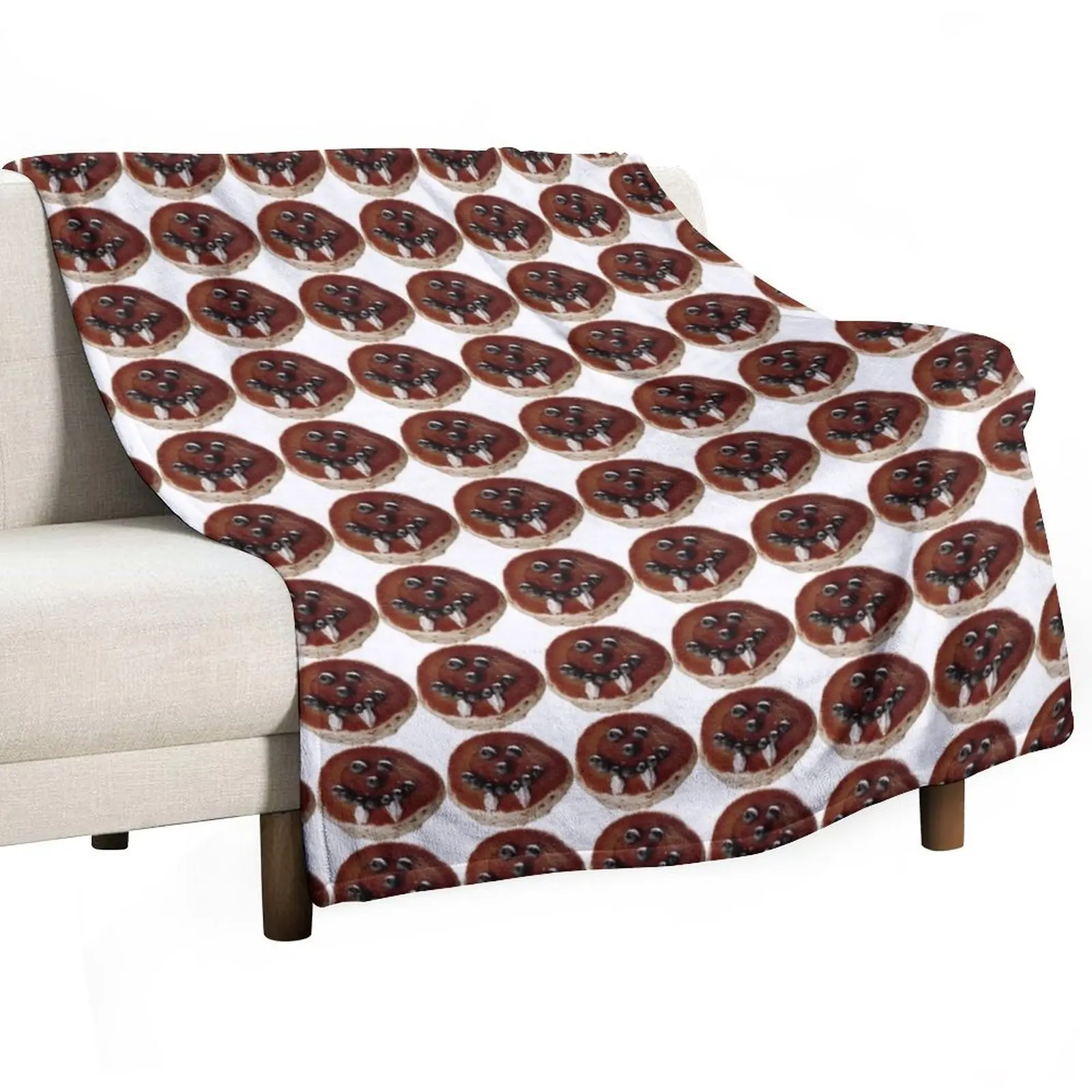 damon vampire pancake Throw Blanket Retros Cute Plaid Thermal Blankets