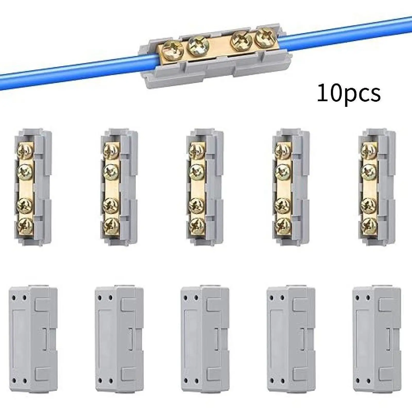 10x Wire Connector Nut Kit Replaces Spare Parts Easy Installation 10 AWG for Electrical Electronic Industries Automotive Marine