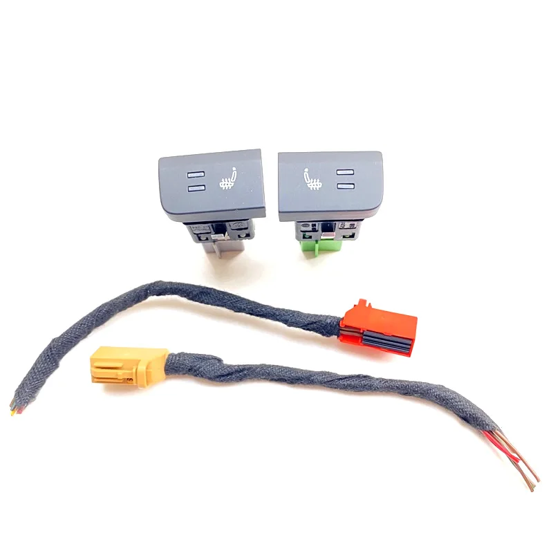 Car Seat Heater button heating Switch Control with Wiring harness For  VW Polo 6R 6C 2011 2012 2013